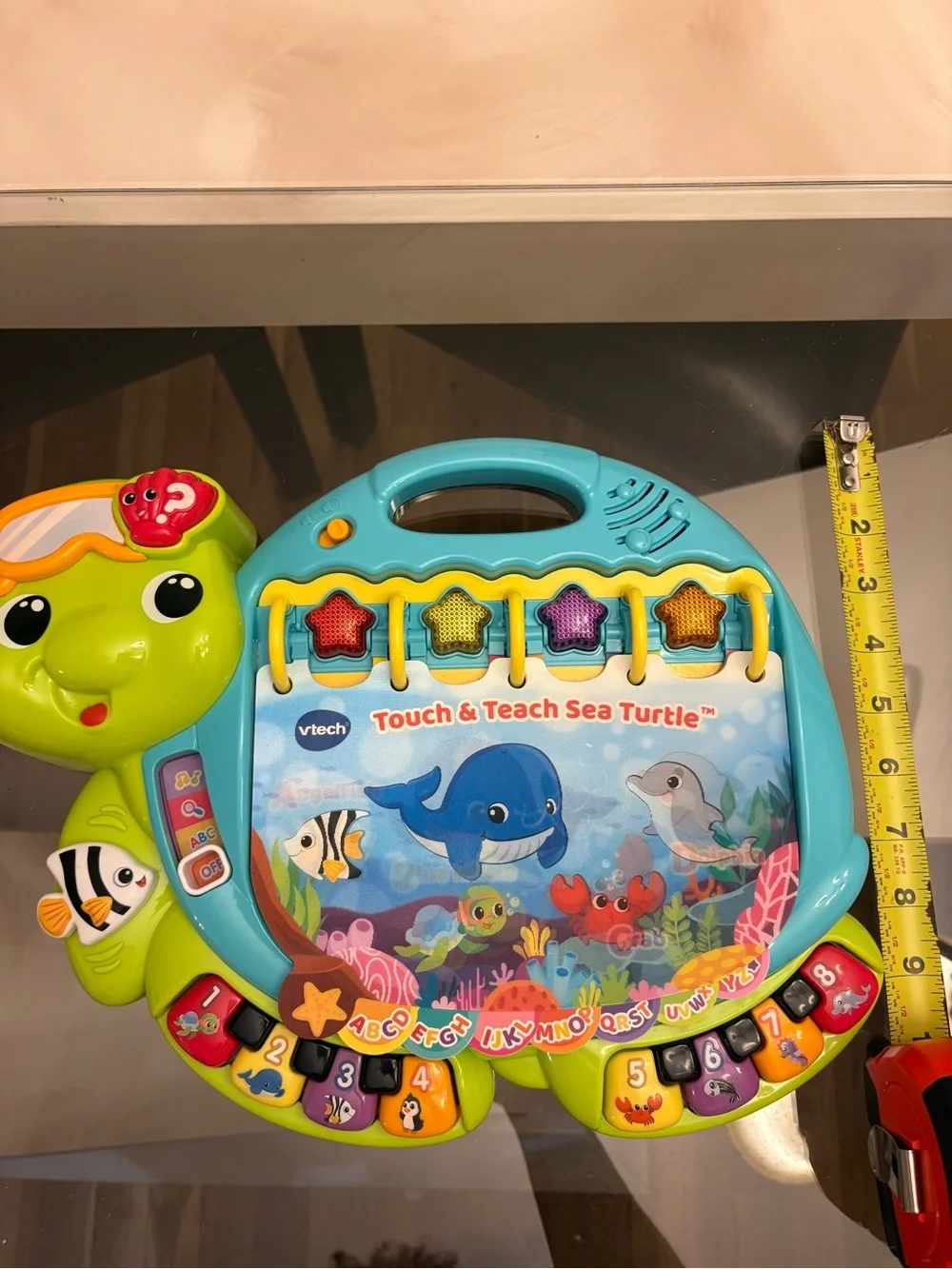 vTech Touch and Teach Sea Turtle Interactive Learning Book Electronic Toy